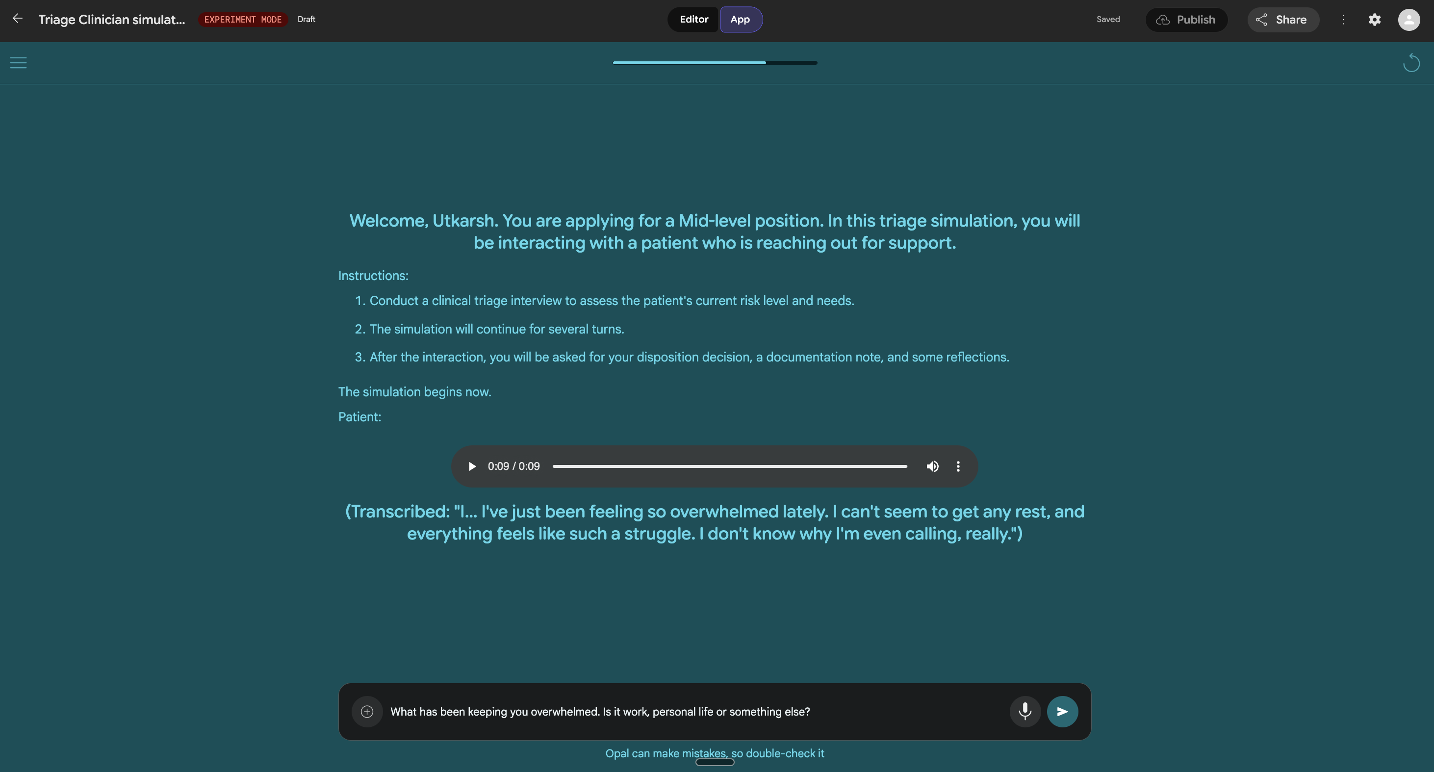 Agentic Triage Clinician Simulator project visual.