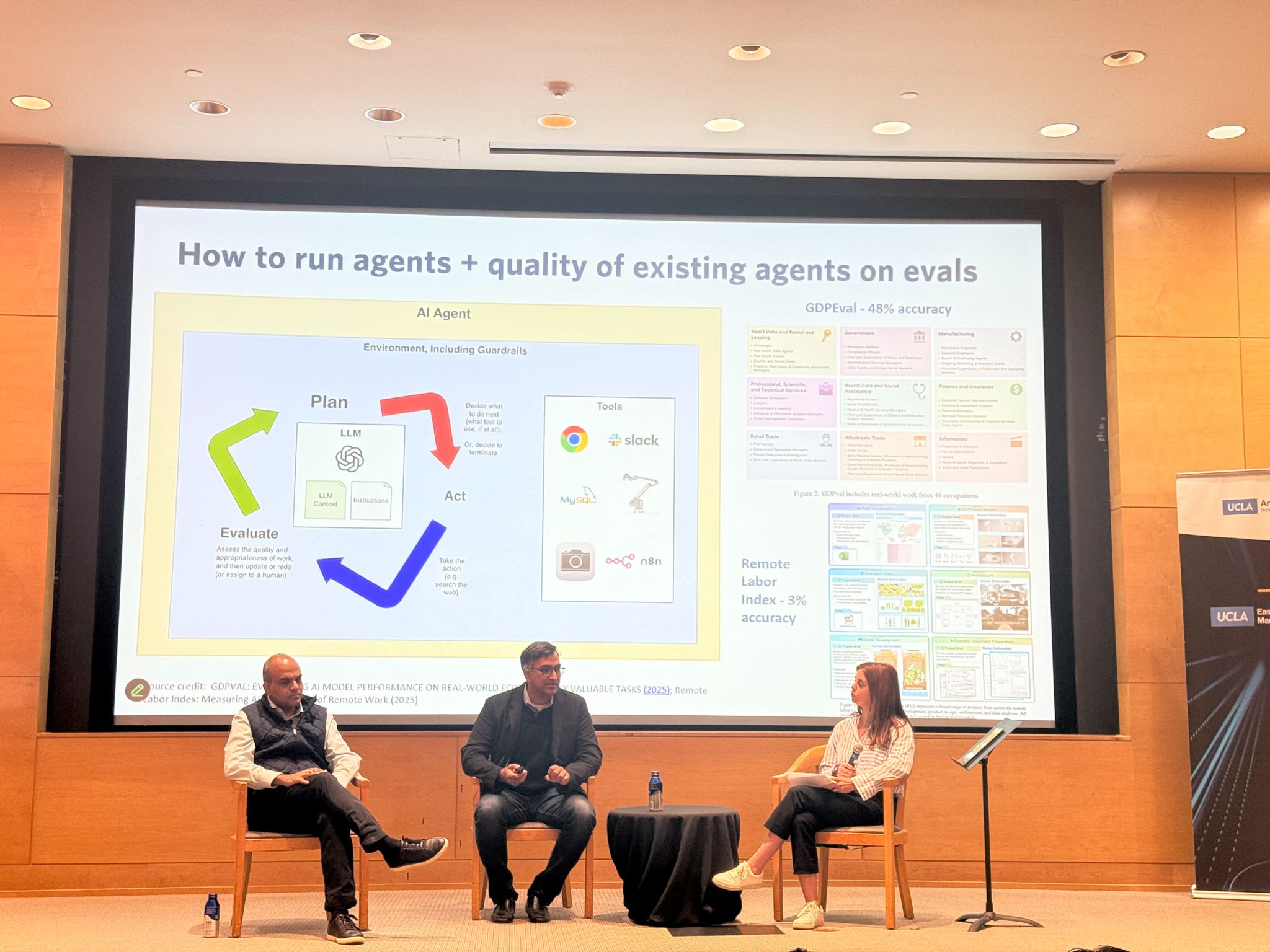 Panel discussion at the UCLA Anderson Tech + Society Conference focused on agent quality, evals, and AI-native workflows.